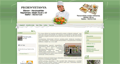Desktop Screenshot of pecsenyetanya.hu